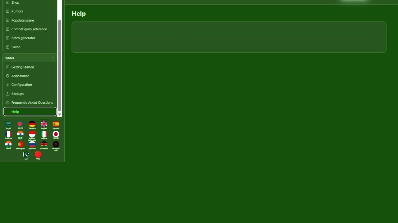Screenshot — NPC & Scene Forge v9.0.0