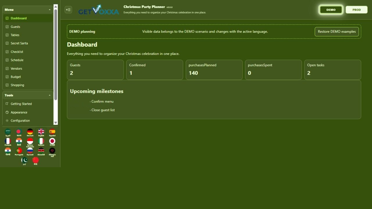Captura de pantalla — Christmas Party Planner v9.0.0