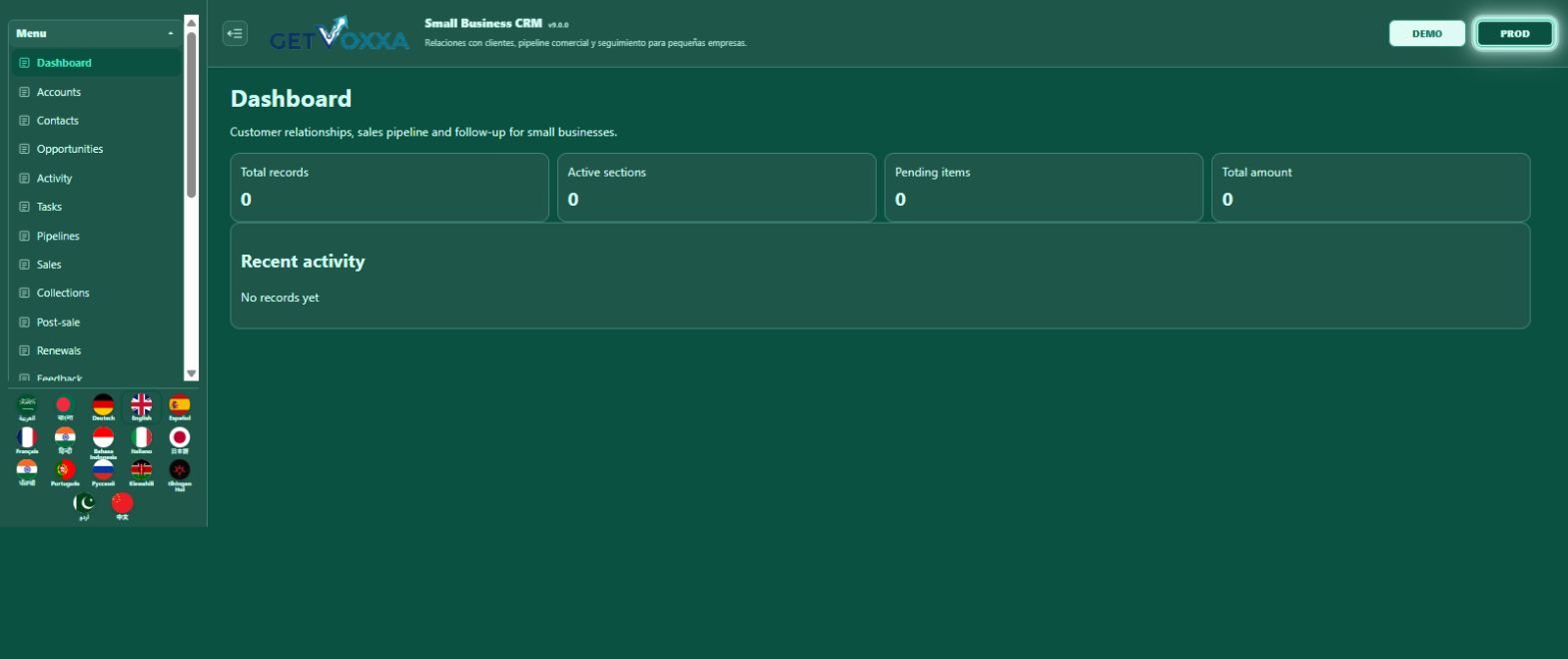 スクリーンショット — Small Business CRM v9.0.0