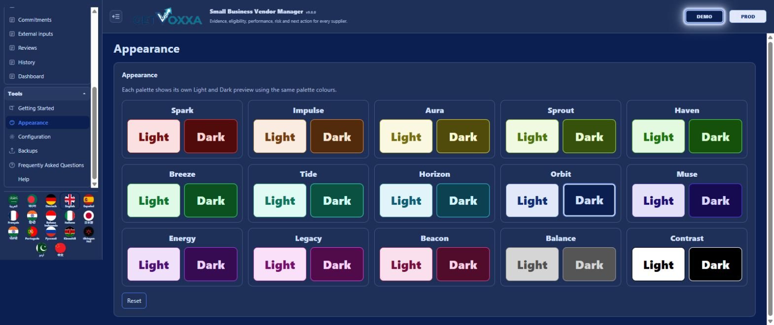 Schermata — Small Business Vendor Manager v9.0.0