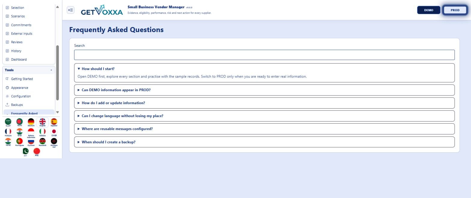Schermata — Small Business Vendor Manager v9.0.0