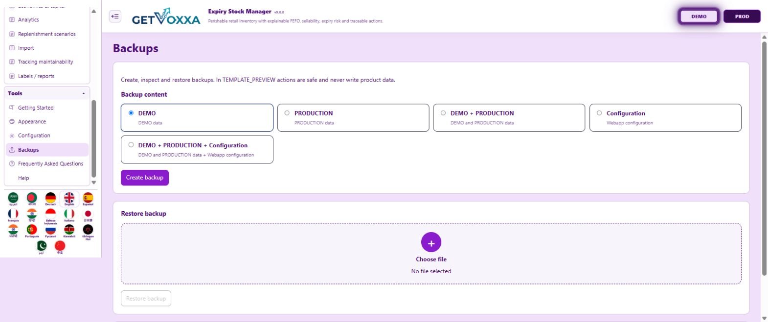 Screenshot — Expiry Stock Manager v9.0.0