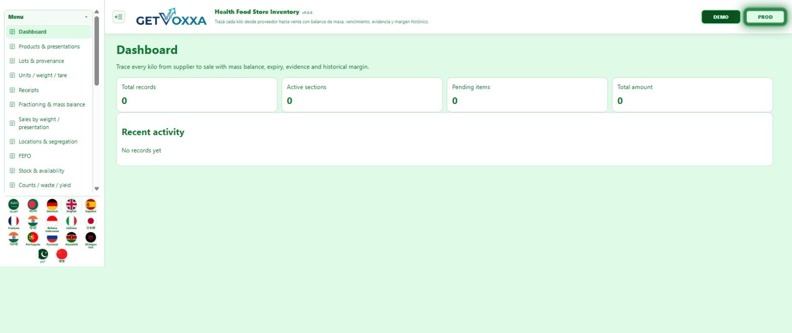jIHvaD mI' ‘angbogh mIllogh — Health Food Store Inventory v9.0.0