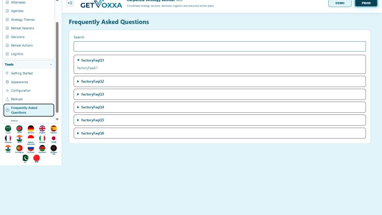 Screenshot — Corporate Strategy Retreat v9.0.0