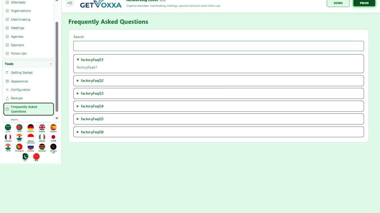 Screenshot — Networking Event v9.0.0