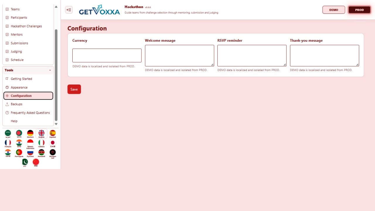 Screenshot — Hackathon v9.0.0