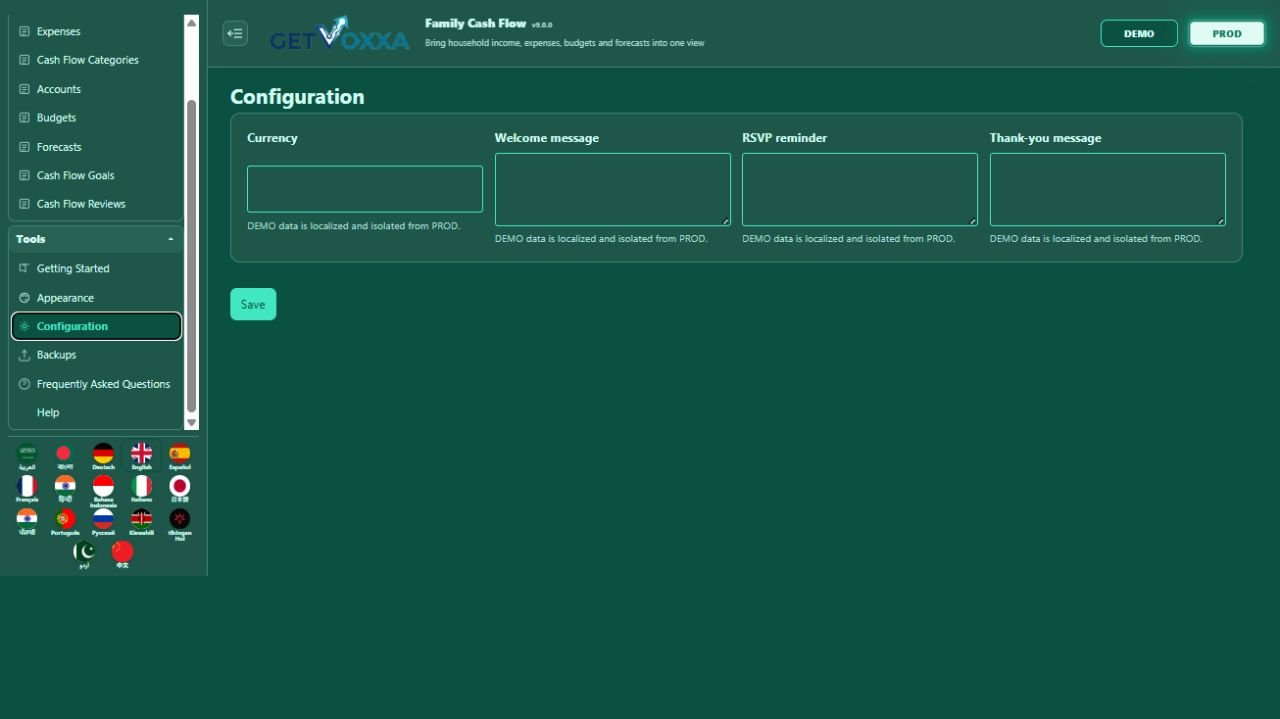 स्क्रीनशॉट — Family Cash Flow v9.0.0