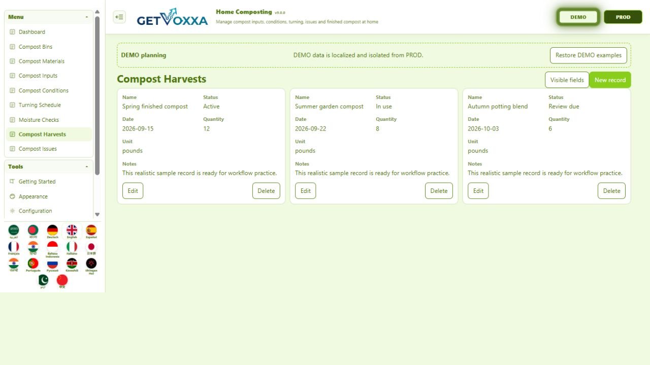 اسکرین شاٹ — Home Composting v9.0.0