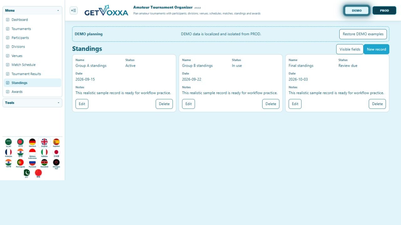 Screenshot — Amateur Tournament Organizer v9.0.0
