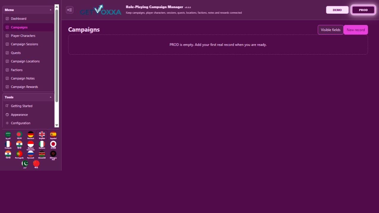 اسکرین شاٹ — Role-Playing Campaign Manager v9.0.0