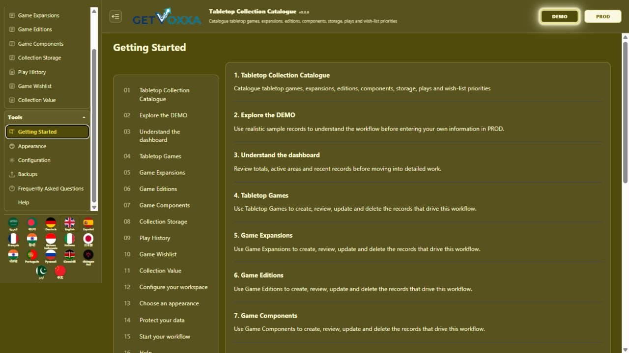 Captura de pantalla — Board Game Collection v9.0.0
