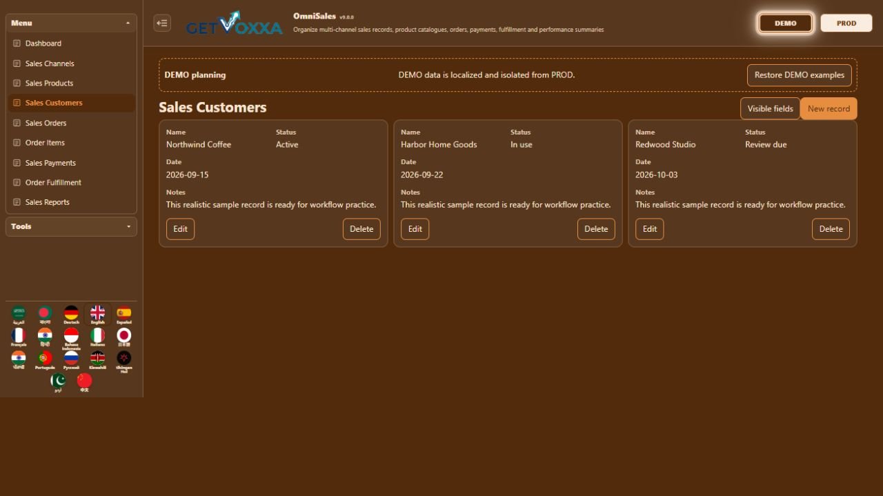 Screenshot — OmniSales v2.2.1