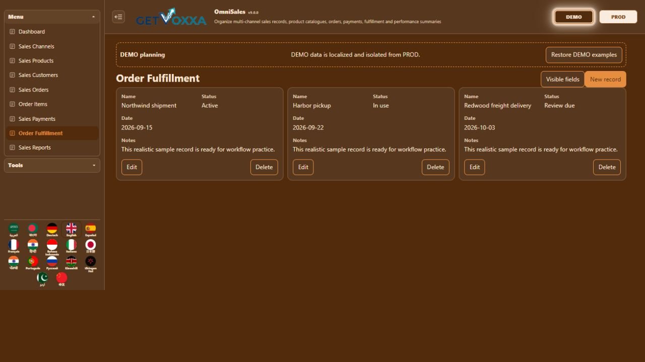 Screenshot — OmniSales v2.2.1