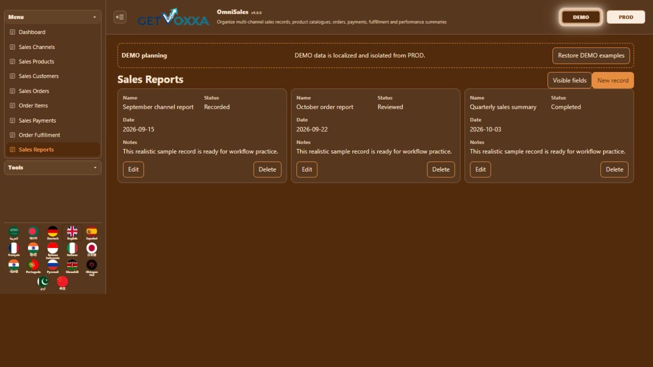 Screenshot — OmniSales v2.2.1