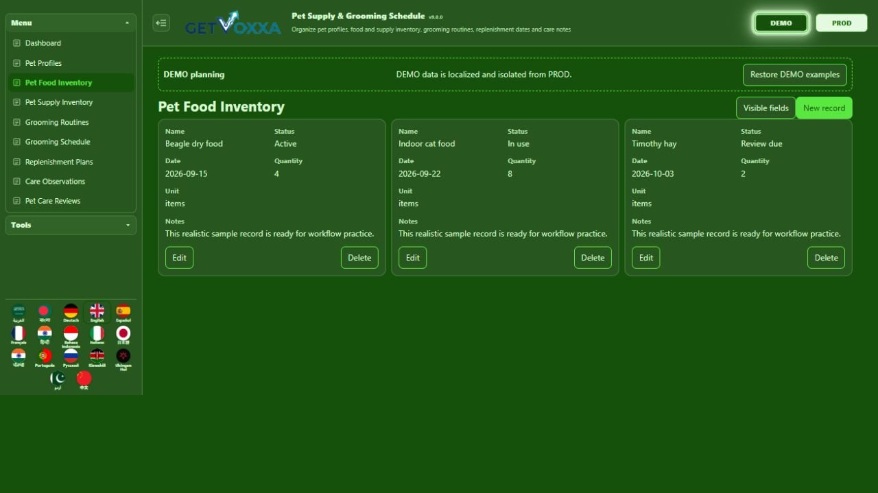 Schermata — Pet Medical & Behavioral Log v1.0.0