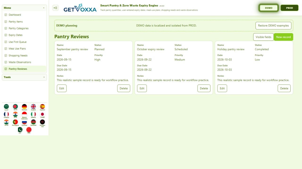 Screenshot — Smart Pantry & Zero Waste Expiry Engine v1.0.0