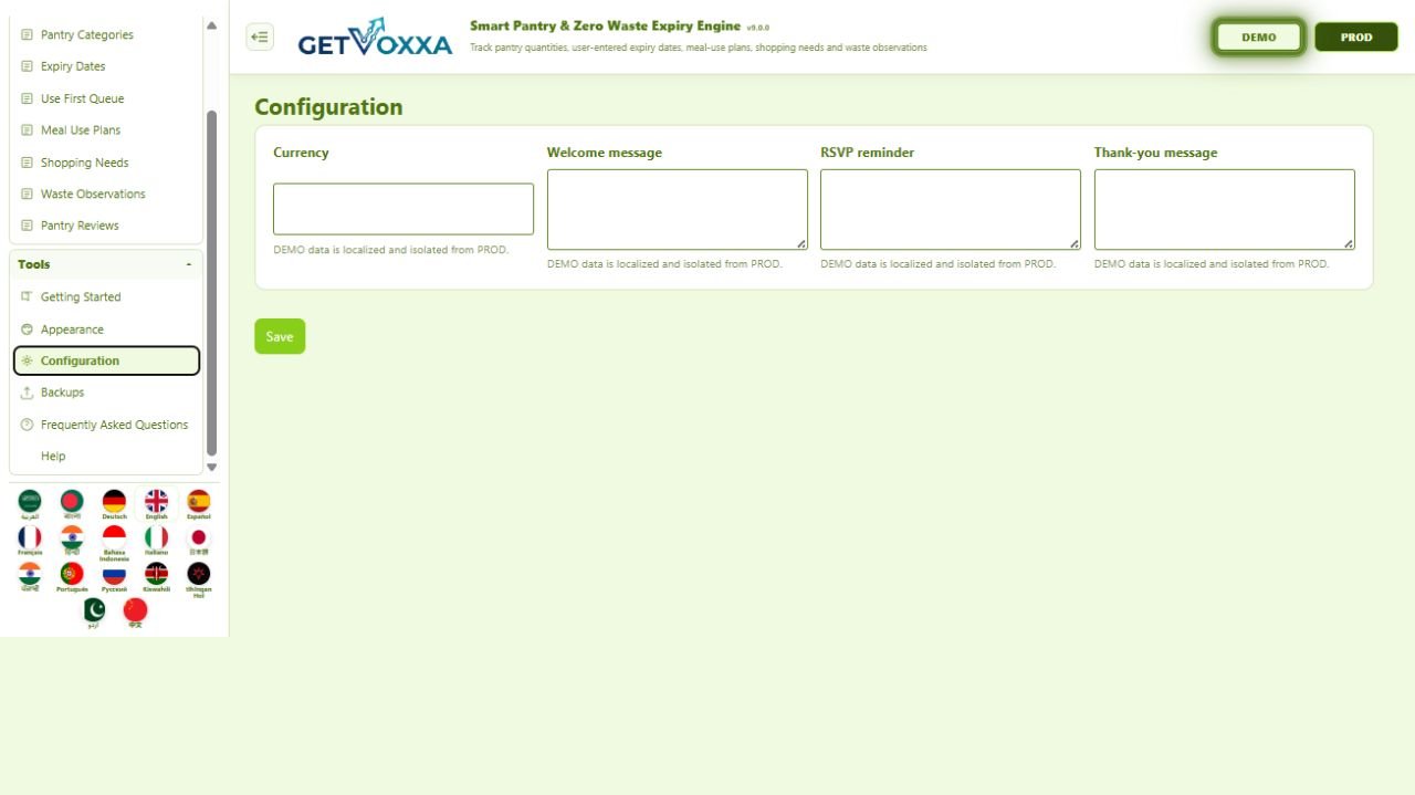 Screenshot — Smart Pantry & Zero Waste Expiry Engine v1.0.0