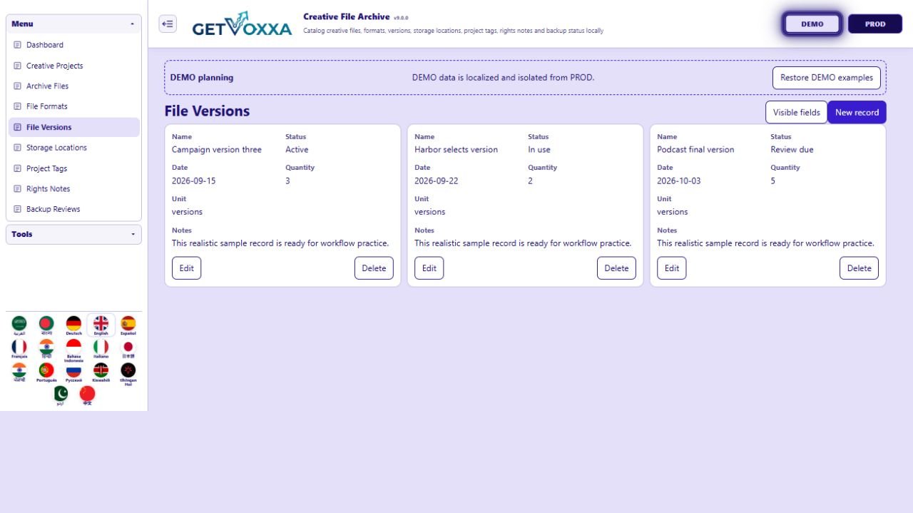 Screenshot — NFT & Digital Collectibles Asset Log v1.0.0