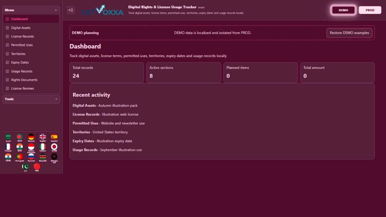 Digital Rights & License Usage Tracker