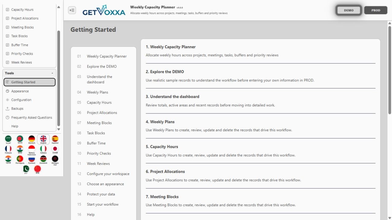 Captura de tela — Chronic Illness Spoon Theory Planner v1.0.0