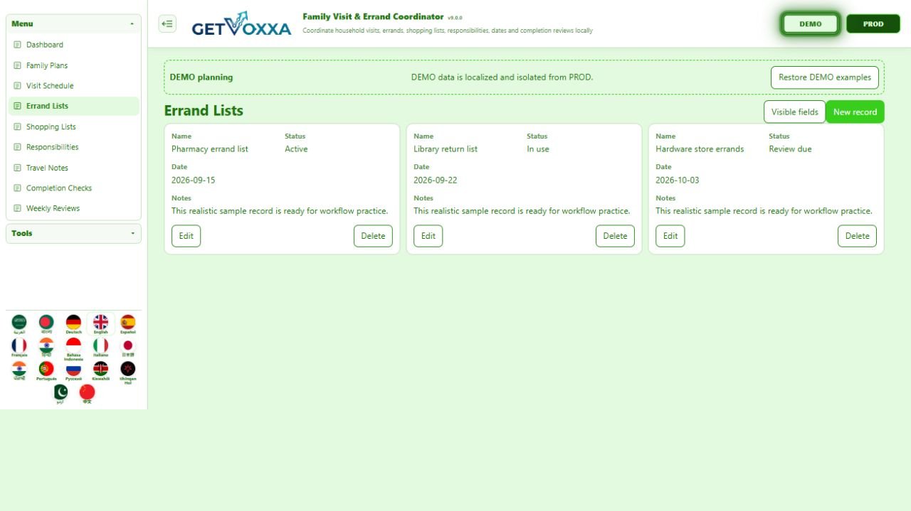 Screenshot — Elderly Care & Caregiver Coordination v1.0.0