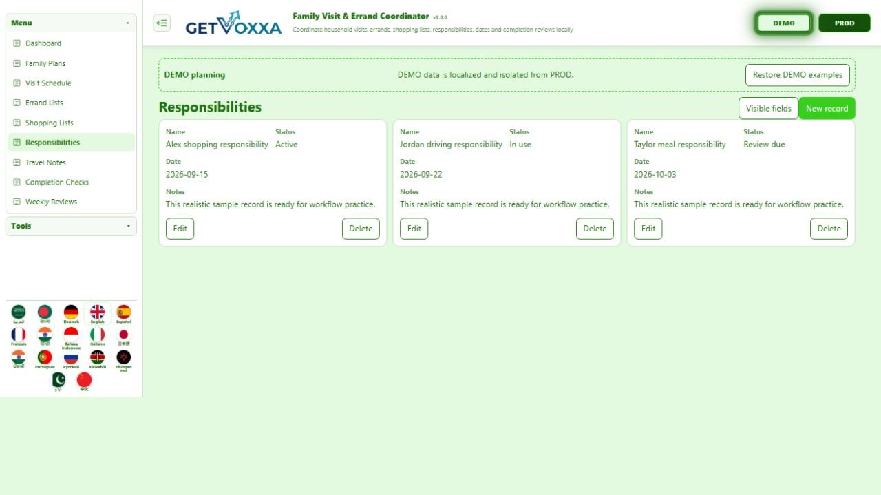 Screenshot — Elderly Care & Caregiver Coordination v1.0.0