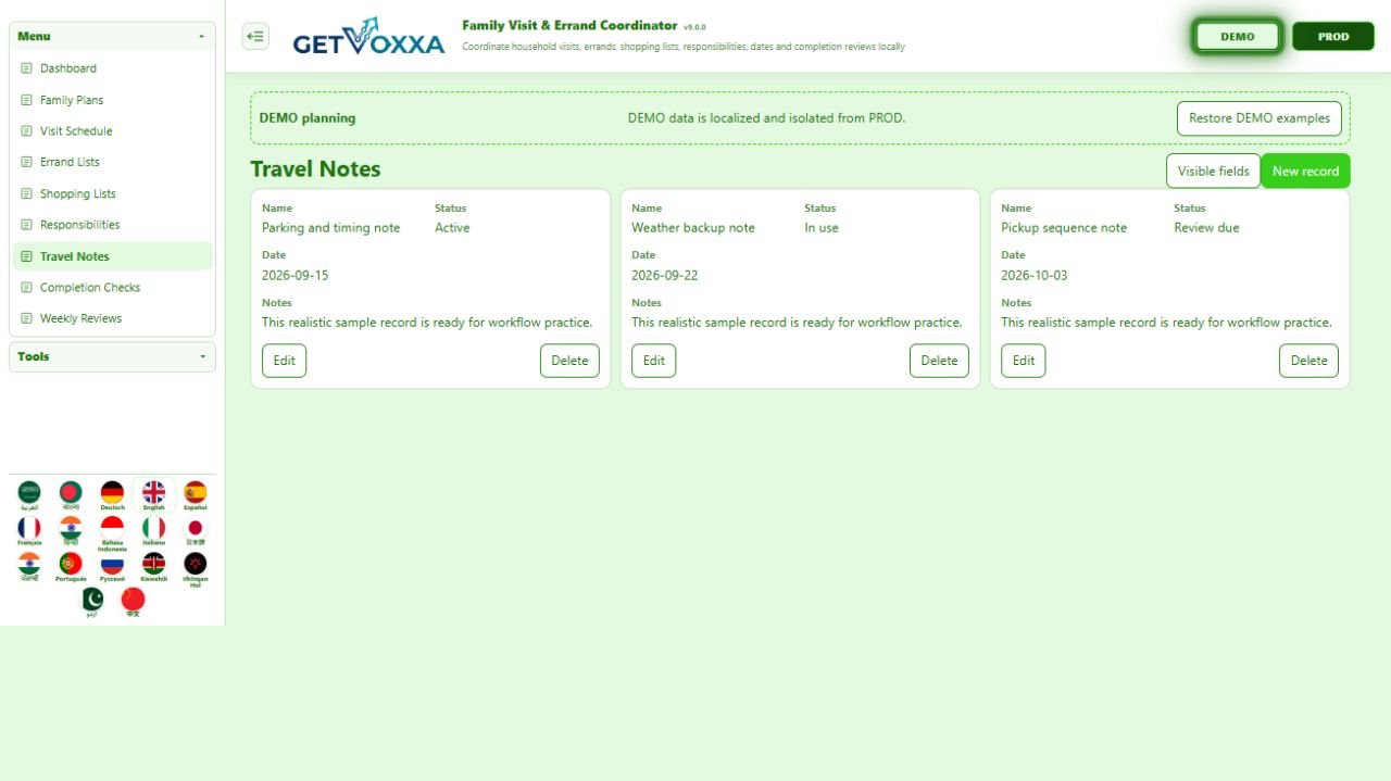 Screenshot — Elderly Care & Caregiver Coordination v1.0.0