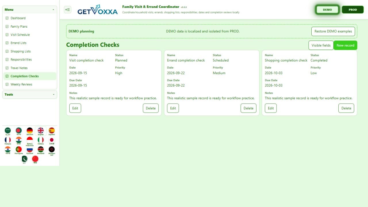 Screenshot — Elderly Care & Caregiver Coordination v1.0.0