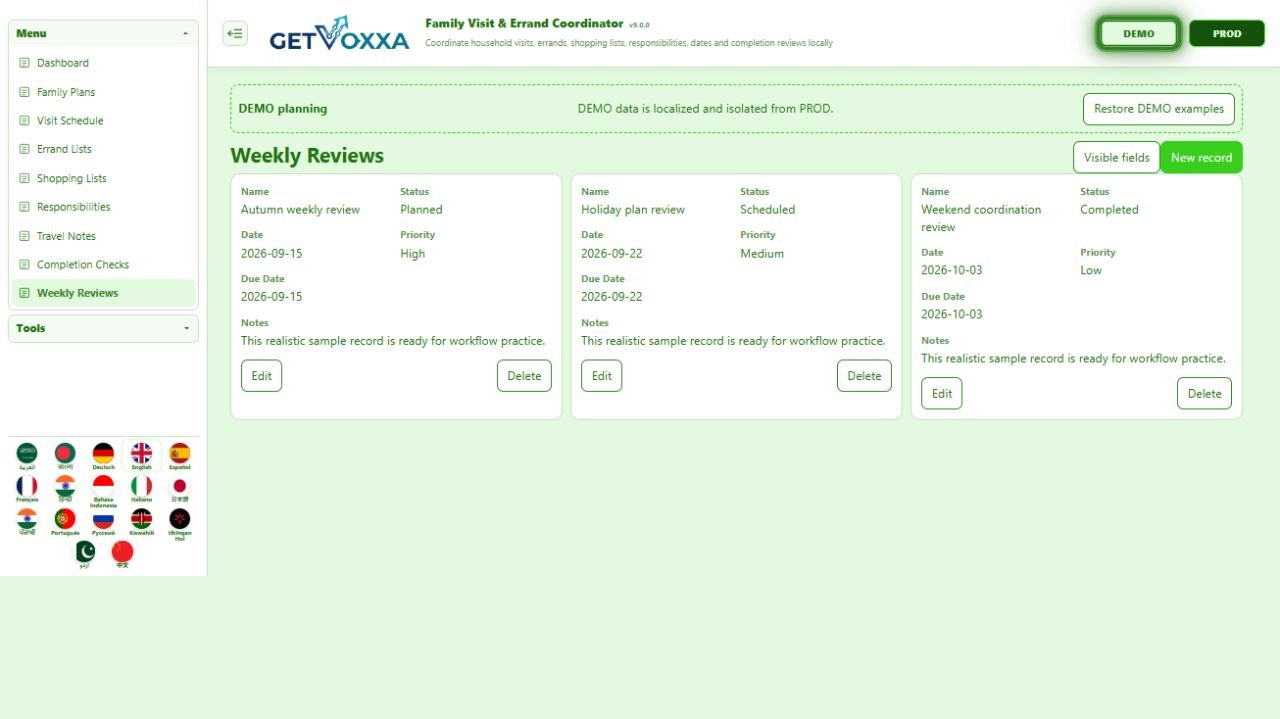 Screenshot — Elderly Care & Caregiver Coordination v1.0.0