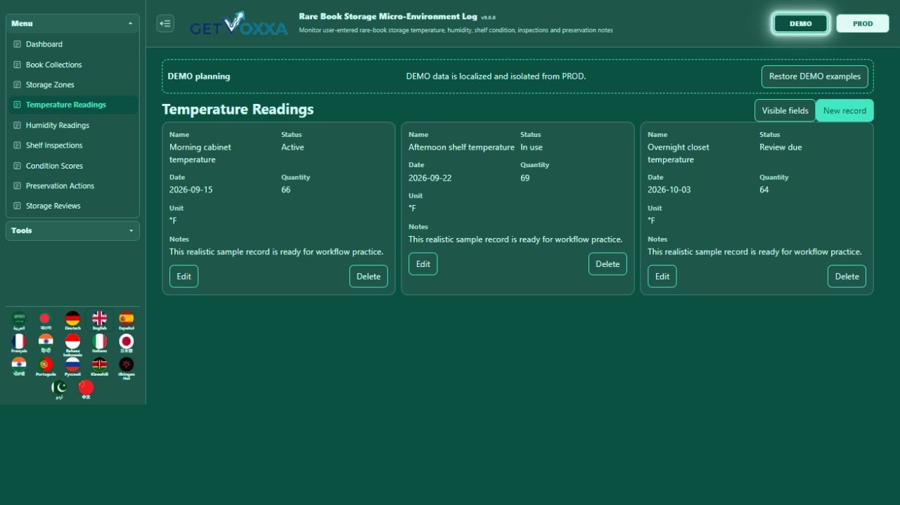 Screenshot — Cigar & Humidor Micro-Environment Log v1.0.0