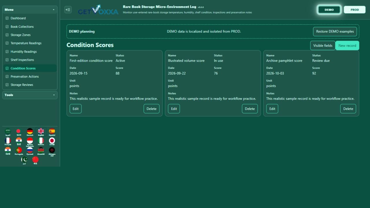 Screenshot — Cigar & Humidor Micro-Environment Log v1.0.0