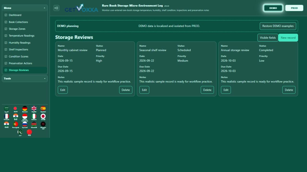 Screenshot — Cigar & Humidor Micro-Environment Log v1.0.0